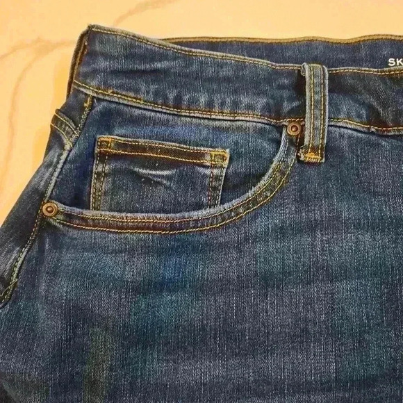 NWT St. Johns Bay Womens Plus Secretly Slender Button Fly Jean Skirt Size 22W - Picture 5 of 11